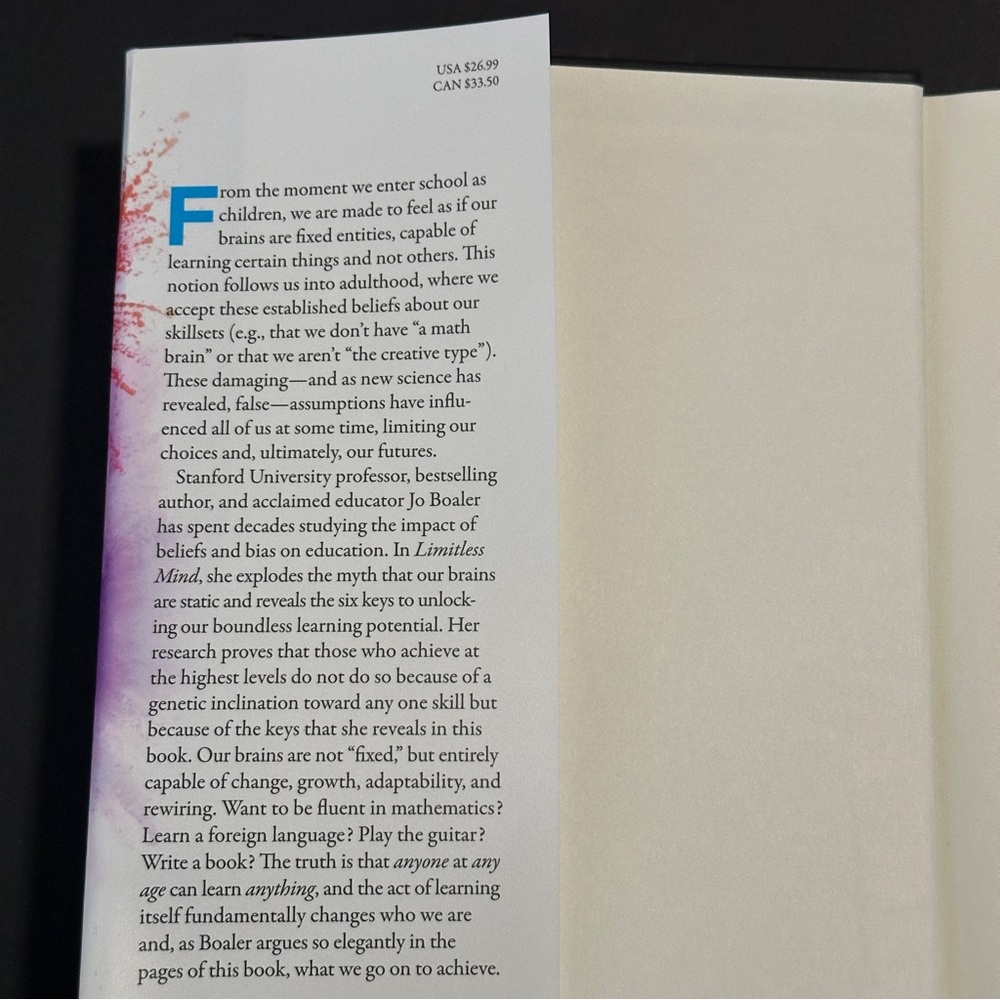 Limitless Mind by Jo Boaler | Self-Help, Neuroscience | Hardcover Book - Picture 7 of 9